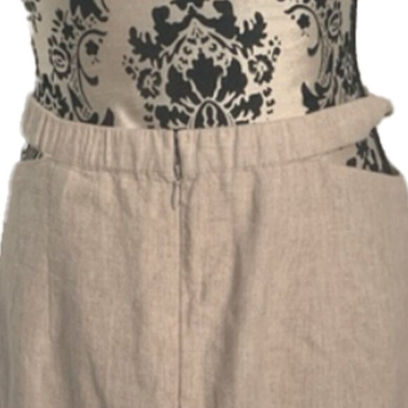 Abercrombie & Fitch Linen Cutout Waist Mini Skirt - Picture 6 of 8